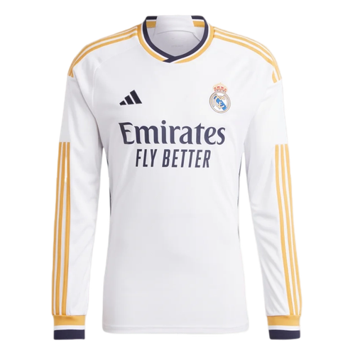 VALVERDE #15 Real Madrid 23/24 Men's Home Long Sleeve Shirt