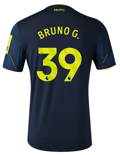 BRUNO G. #39 Newcastle United 23/24 Stadium Men's Third Shirt - PL Font