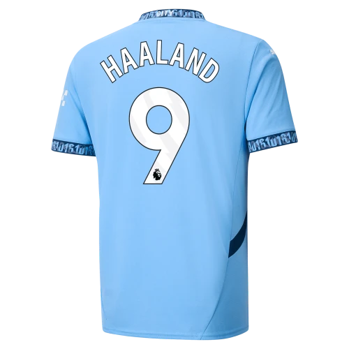 HAALAND #9 Manchester City 24/25 Stadium Men's Home Shirt - PL Font