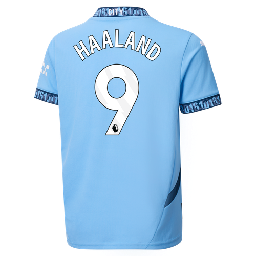 HAALAND #9 Manchester City 24/25 Kid's Home Shirt and Shorts - PL Font