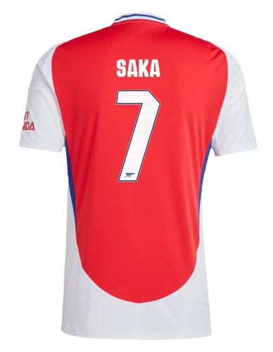 SAKA #7 Arsenal 24/25 Stadium Men's Home Shirt - Arsenal Font