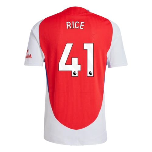 RICE #41 Arsenal 24/25 Authentic Men's Home Shirt - PL Font