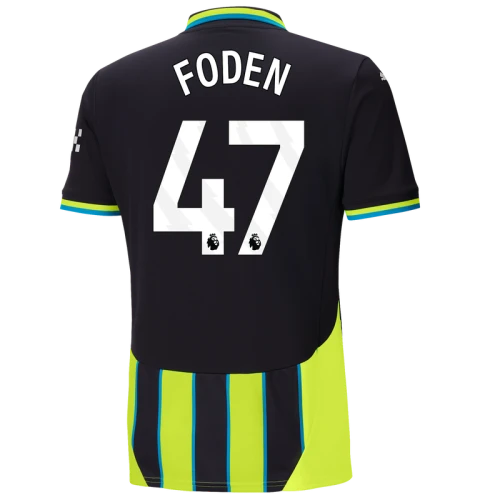 FODEN #47 Manchester City 24/25 Stadium Men's Away Shirt - PL Font