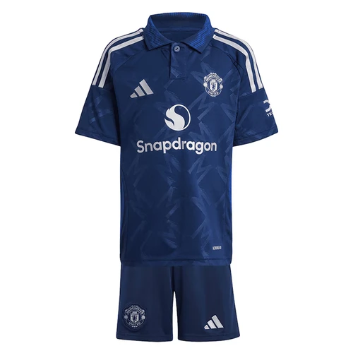 B.FERNANDES #8 Manchester United 24/25 Kid's Away Shirt and Shorts - Man United Font