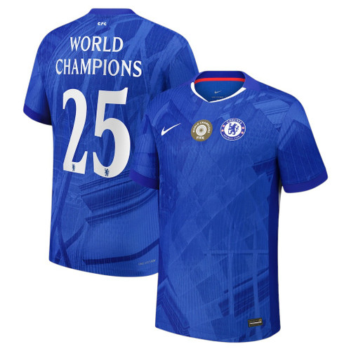 WORLD CHAMPIONS #25 Chelsea 25/26 Authentic Men's Home Shirt