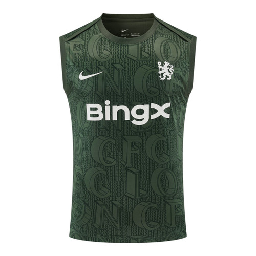 Chelsea 25/26 Men's Green Pre-Match Tank Top