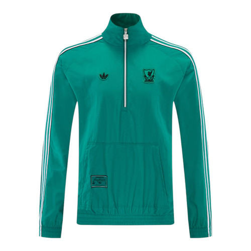 Liverpool 25/26 Men's Green Half Zip Jacket