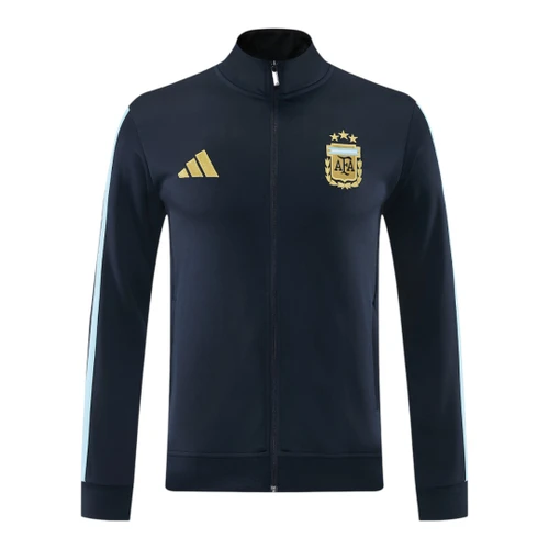 Argentina 2026 Men's Black Long Zip Jacket