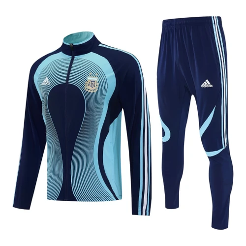 Argentina 2026 Men's Wave Navy Long Zip Tracksuit
