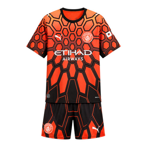 Manchester City 26/27 Kid's Orange Goalkeeper Set