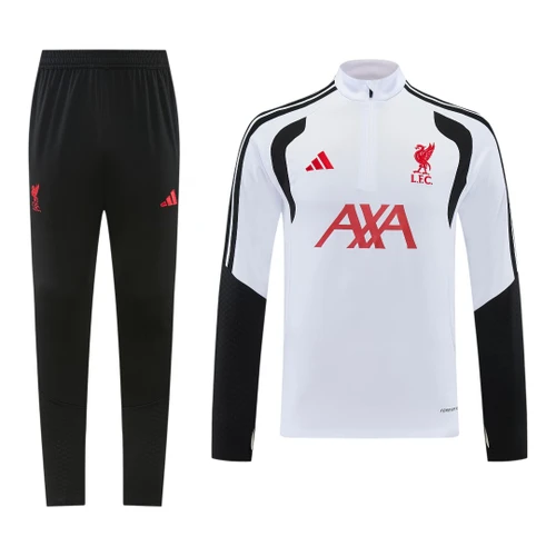 Liverpool 26/27 Men's White Short Zip Tracksuit