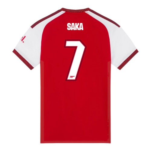 SAKA #7 Arsenal 26/27 Women's Home Shirt - Club Font