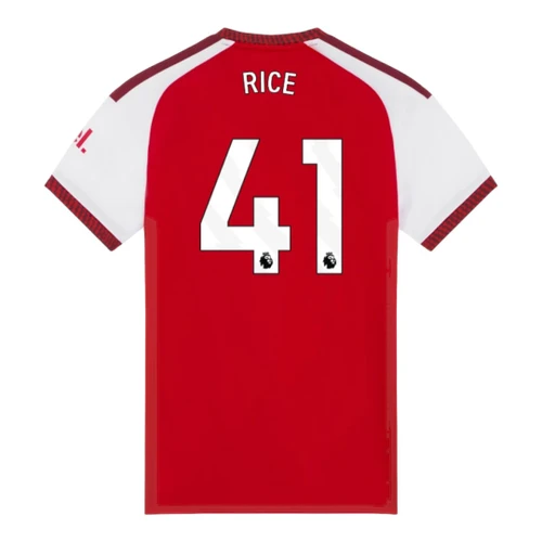 RICE #41 Arsenal 26/27 Women's Home Shirt - PL Font