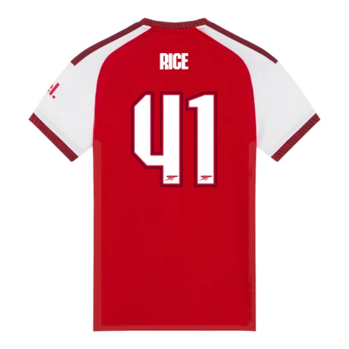 RICE #41 Arsenal 26/27 Women's Home Shirt - Club Font