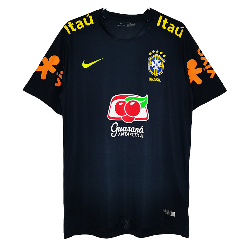Brazil 18/19 Men's Navy Training Retro Shirt