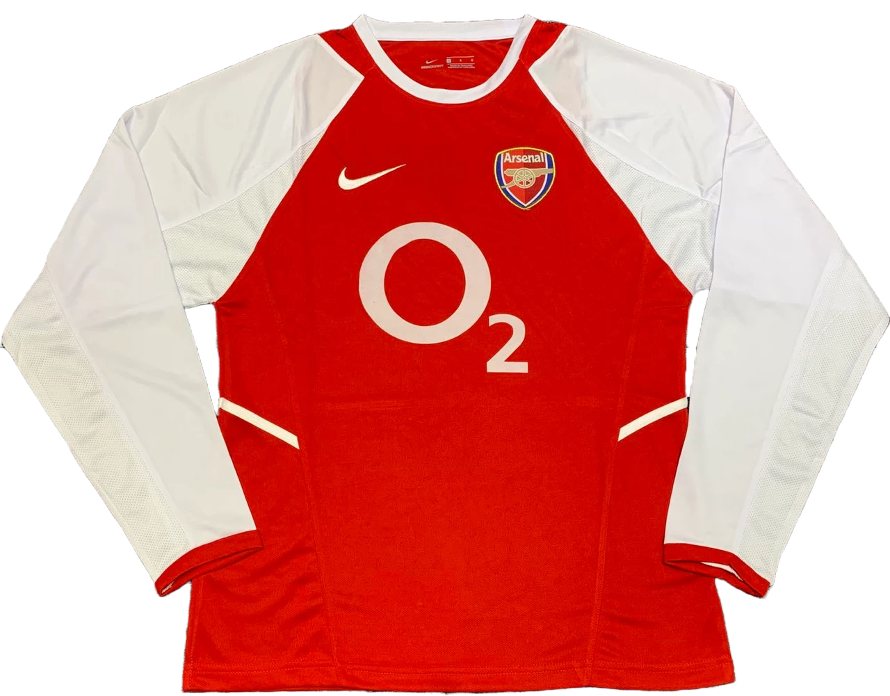 Arsenal 02/04 Men's Home Retro Long Sleeve Shirt