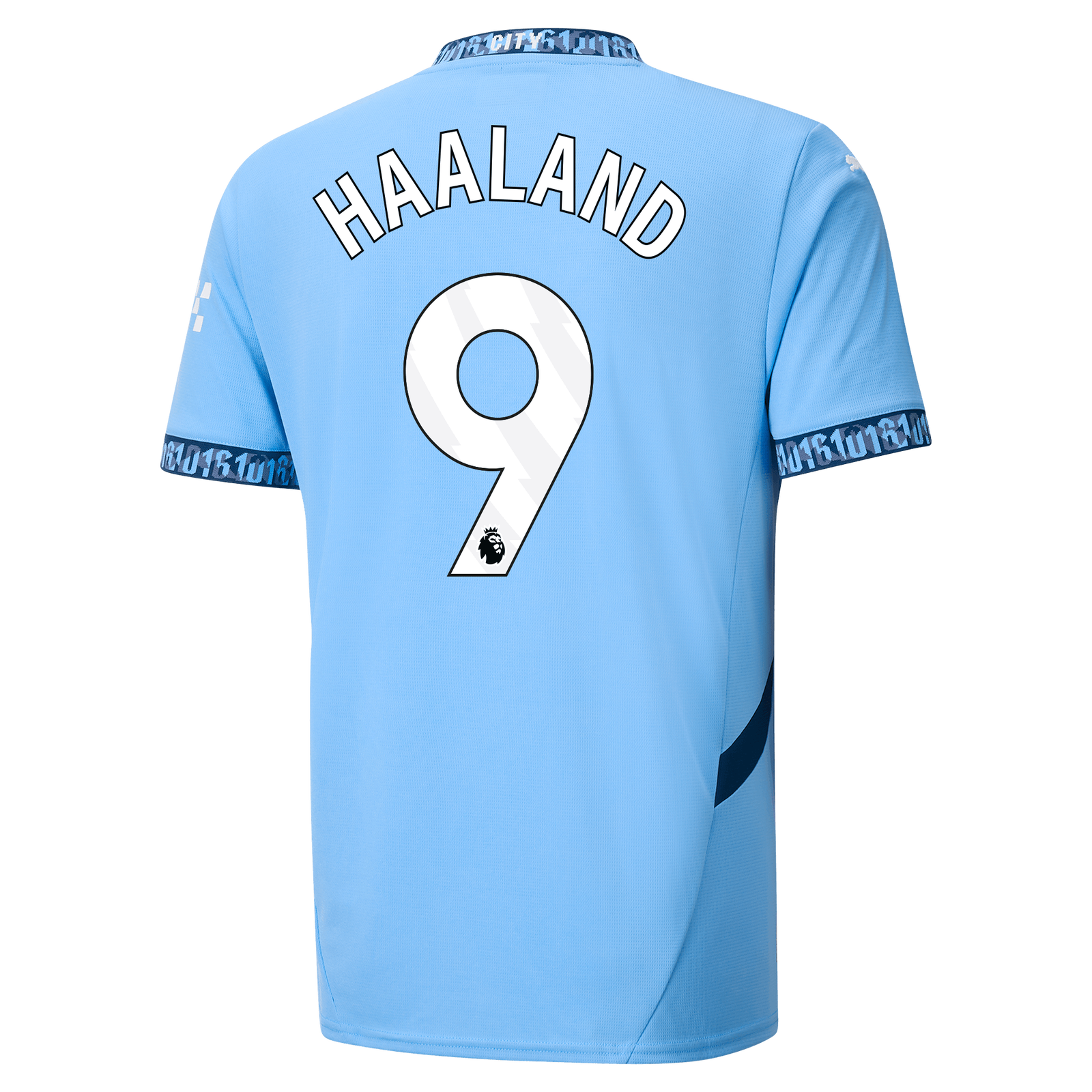 HAALAND #9 Manchester City 24/25 Stadium Men's Home Shirt - PL Font