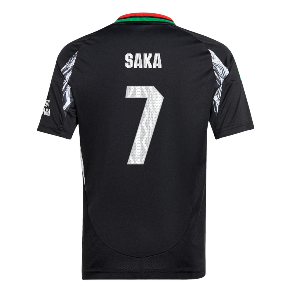 SAKA #7 Arsenal 24/25 Kid's Away Shirt and Shorts - Arsenal Font