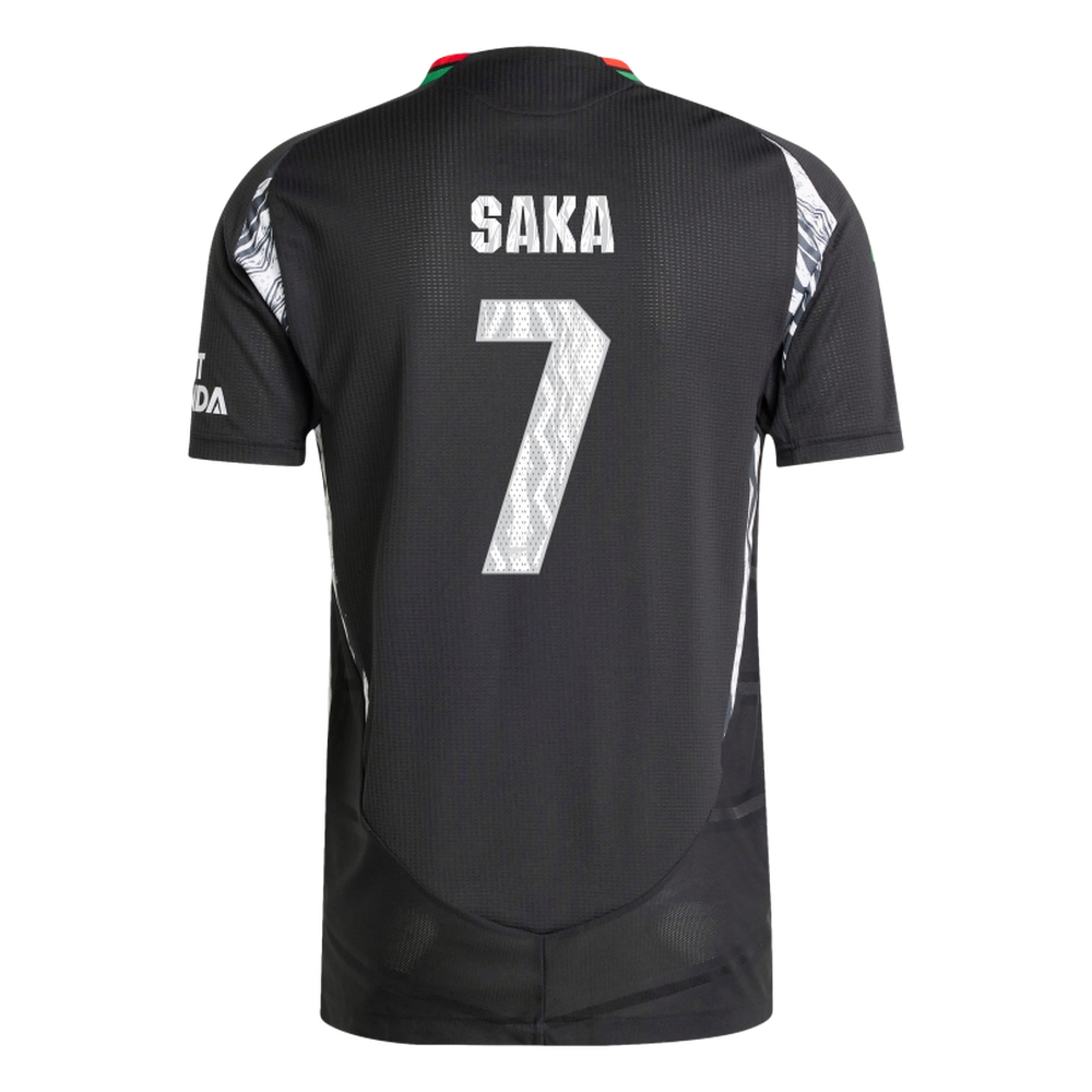SAKA #7 Arsenal 24/25 Authentic Men's Away Shirt - Arsenal Font