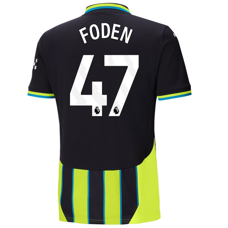 FODEN #47 Manchester City 24/25 Stadium Men's Away Shirt - PL Font