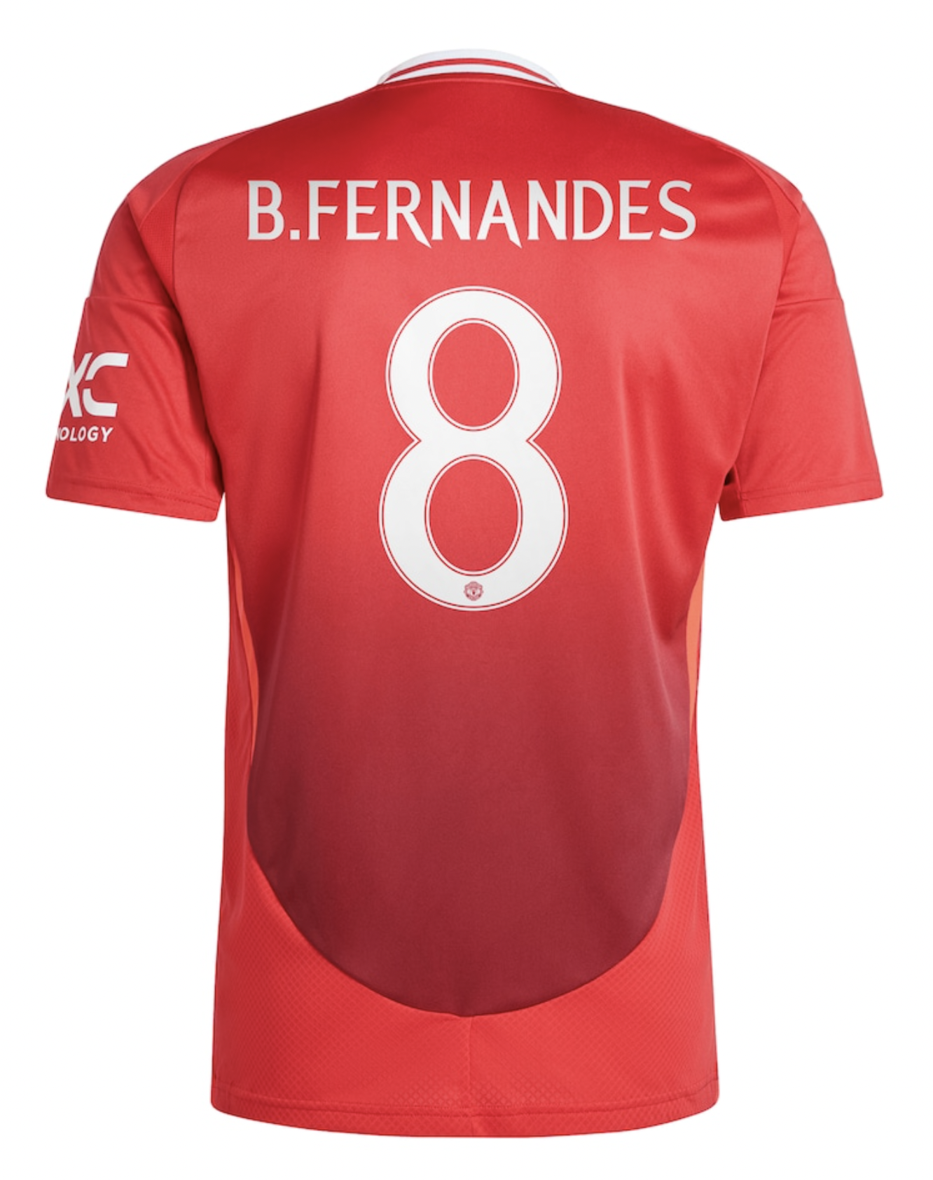 B.FERNANDES #8 Manchester United 24/25 Stadium Men's Home Shirt - Man United Font