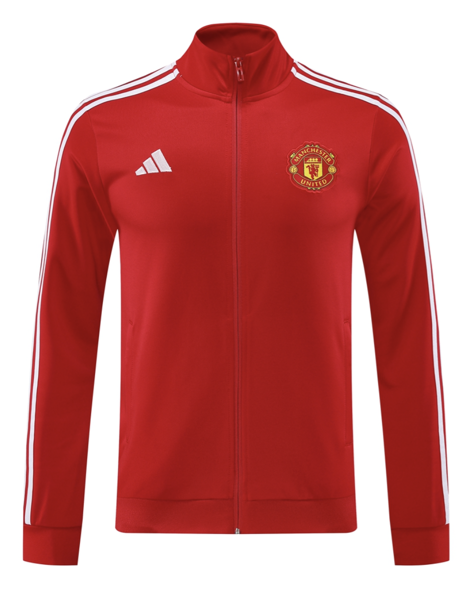 Manchester United 24/25 Men's Red Long Zip Jacket