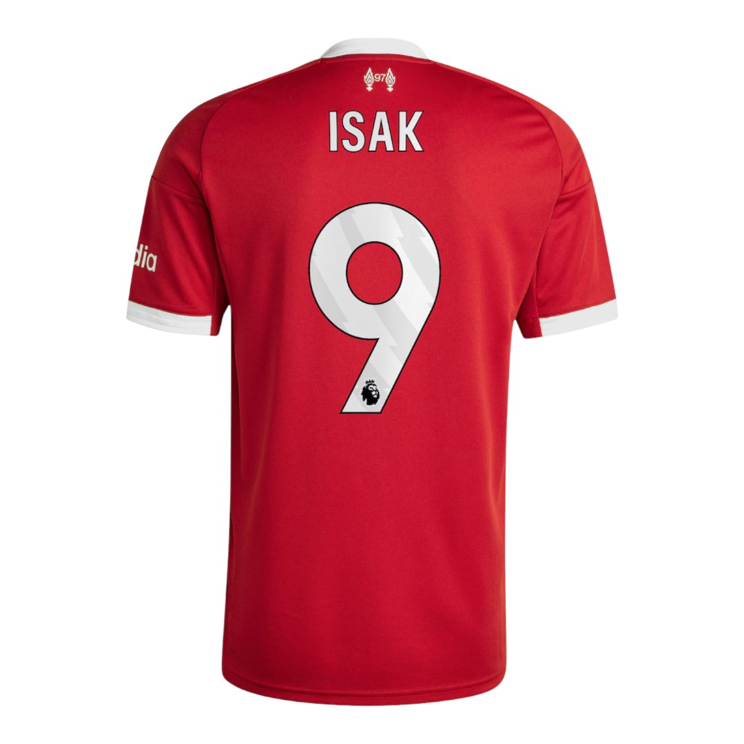 ISAK #9 Liverpool 25/26 Stadium Men's Home Shirt - PL Font