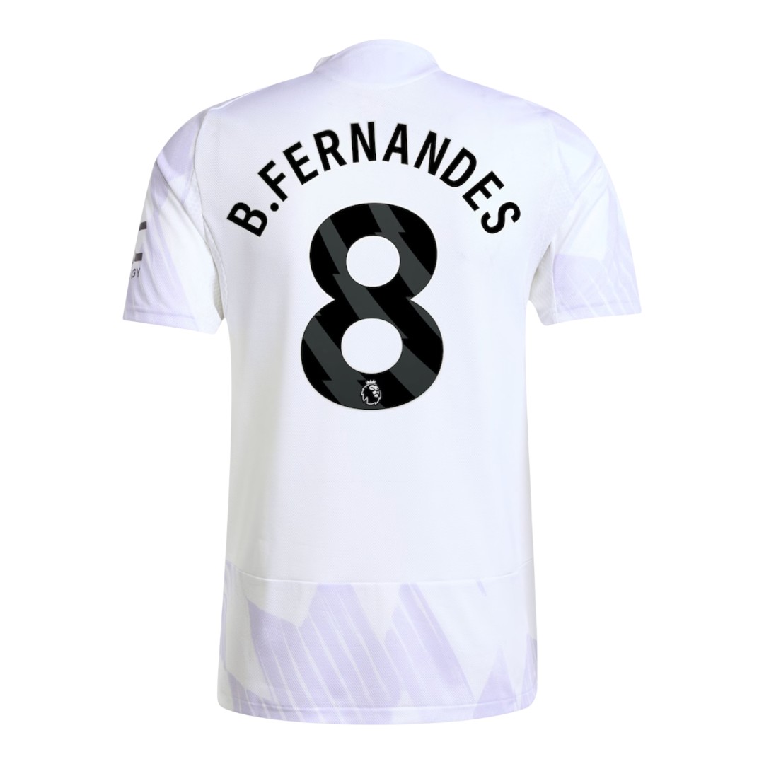 B.FERNANDES #8 Manchester United 25/26 Authentic Men's Away Shirt - PL Font