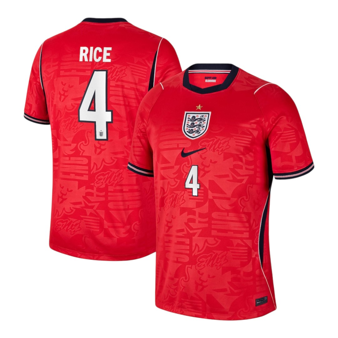 RICE #4 England 2026 Authentic Men's Away Shirt