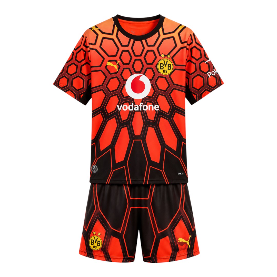 Borussia Dortmund 26/27 Kid's Red Goalkeeper Set