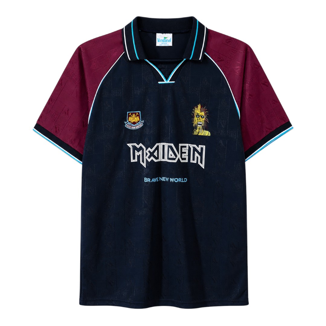 West Ham United x Iron Maiden 99/01 Men's Third Retro Shirt