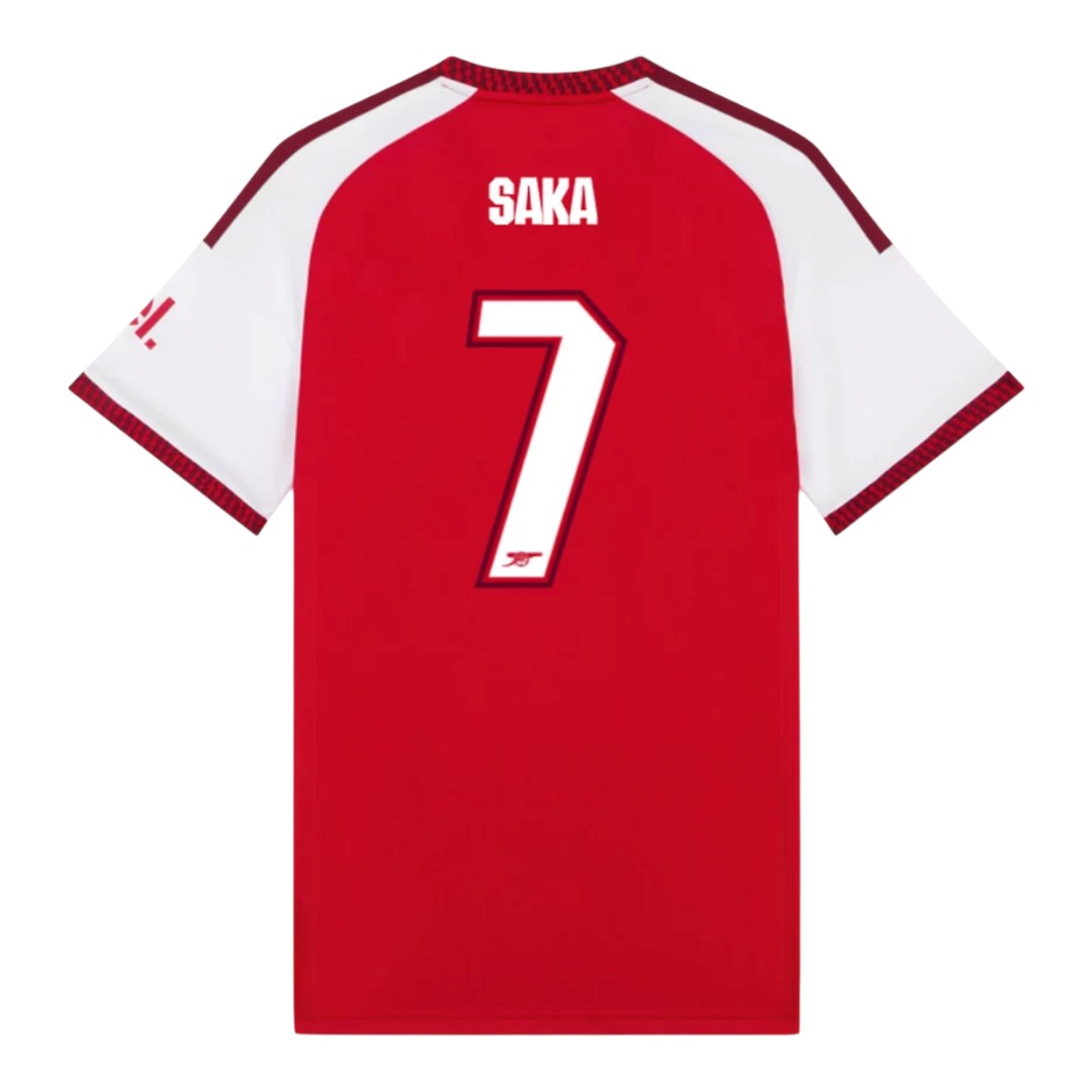 SAKA #7 Arsenal 26/27 Authentic Men's Home Shirt - Club Font