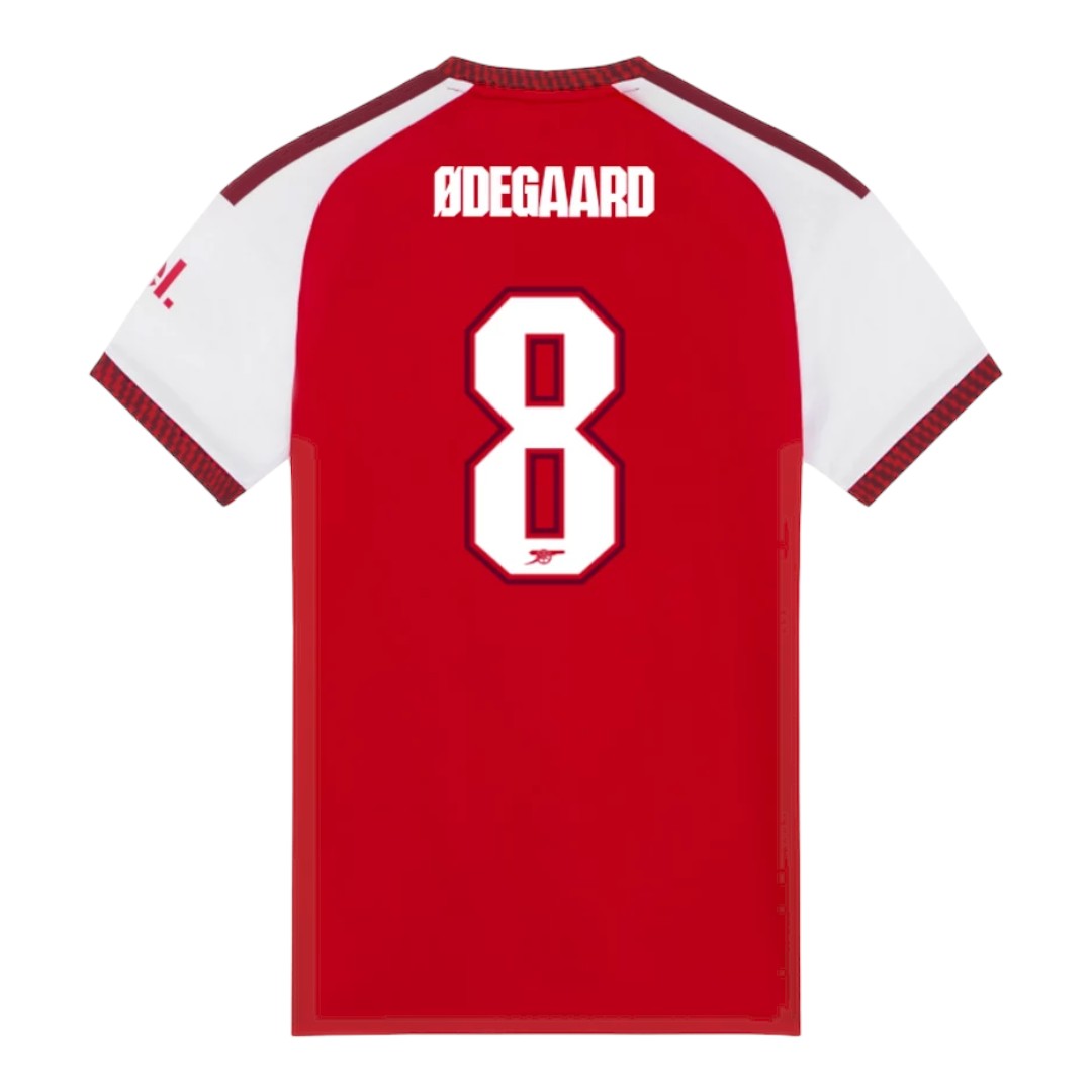 ØDEGAARD #8 Arsenal 26/27 Women's Home Shirt - Club Font