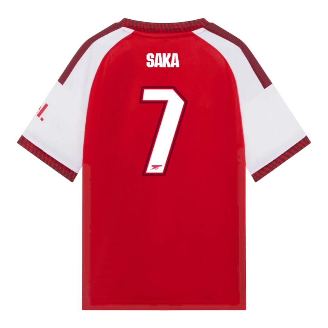 SAKA #7 Arsenal 26/27 Kid's Home Set - Club Font