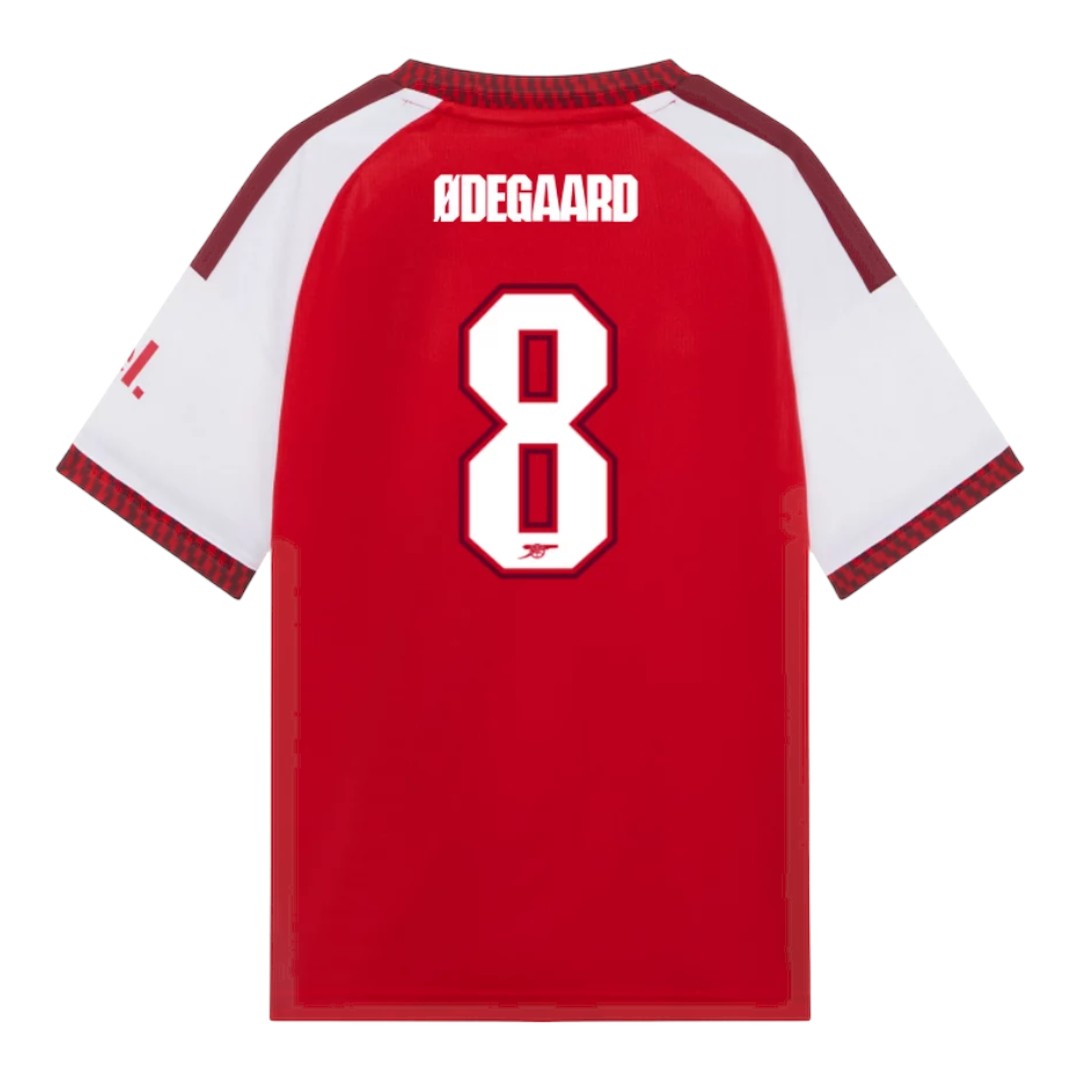 ØDEGAARD #8 Arsenal 26/27 Kid's Home Set - Club Font