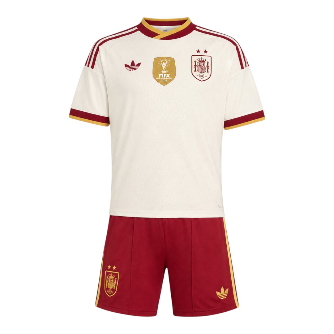 Spain 2026 World Cup Champions Kid's Away Set