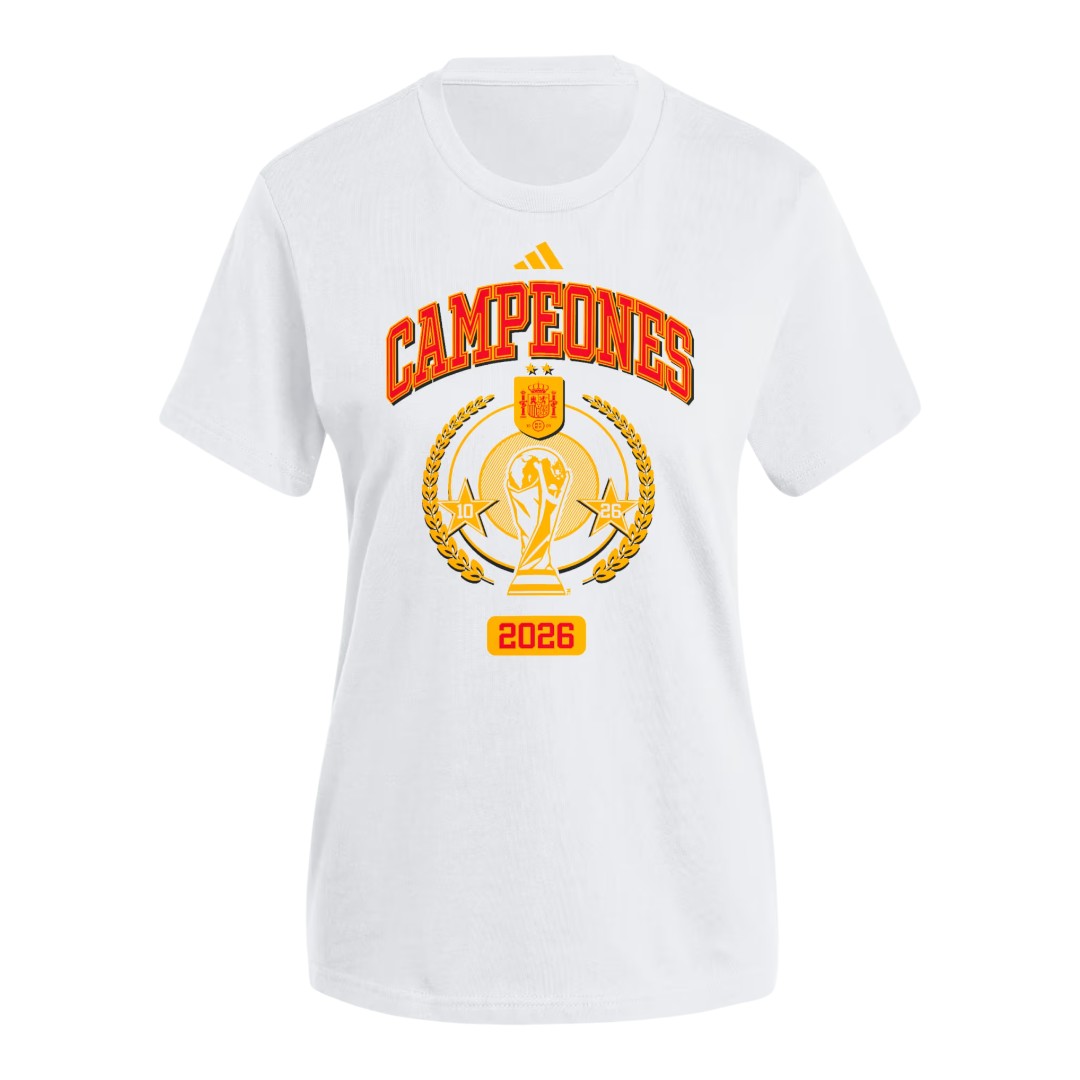 Spain 2026 Men's World Champions White T-Shirt