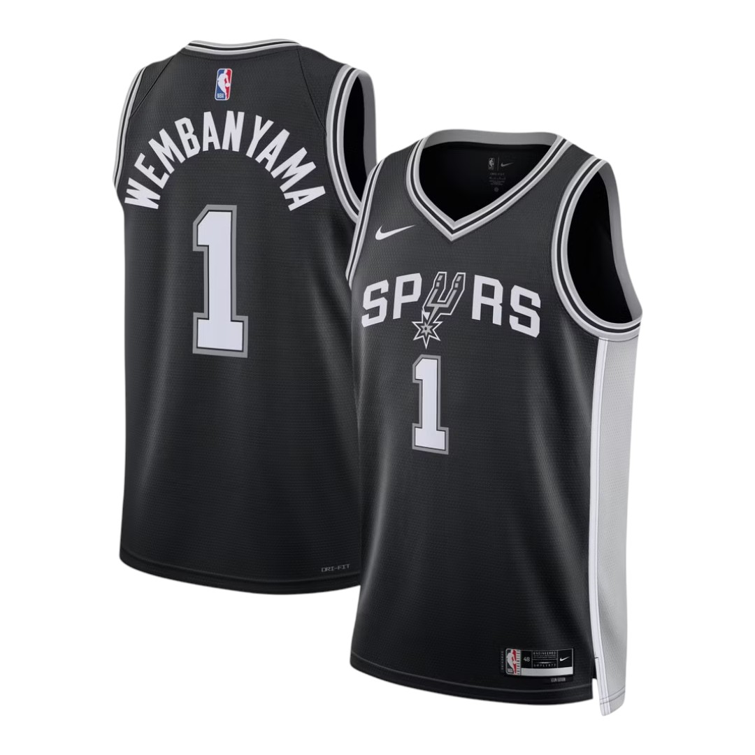 WEMBANYAMA #1 San Antonio Spurs 26/27 Men's Swingman Jersey - Icon