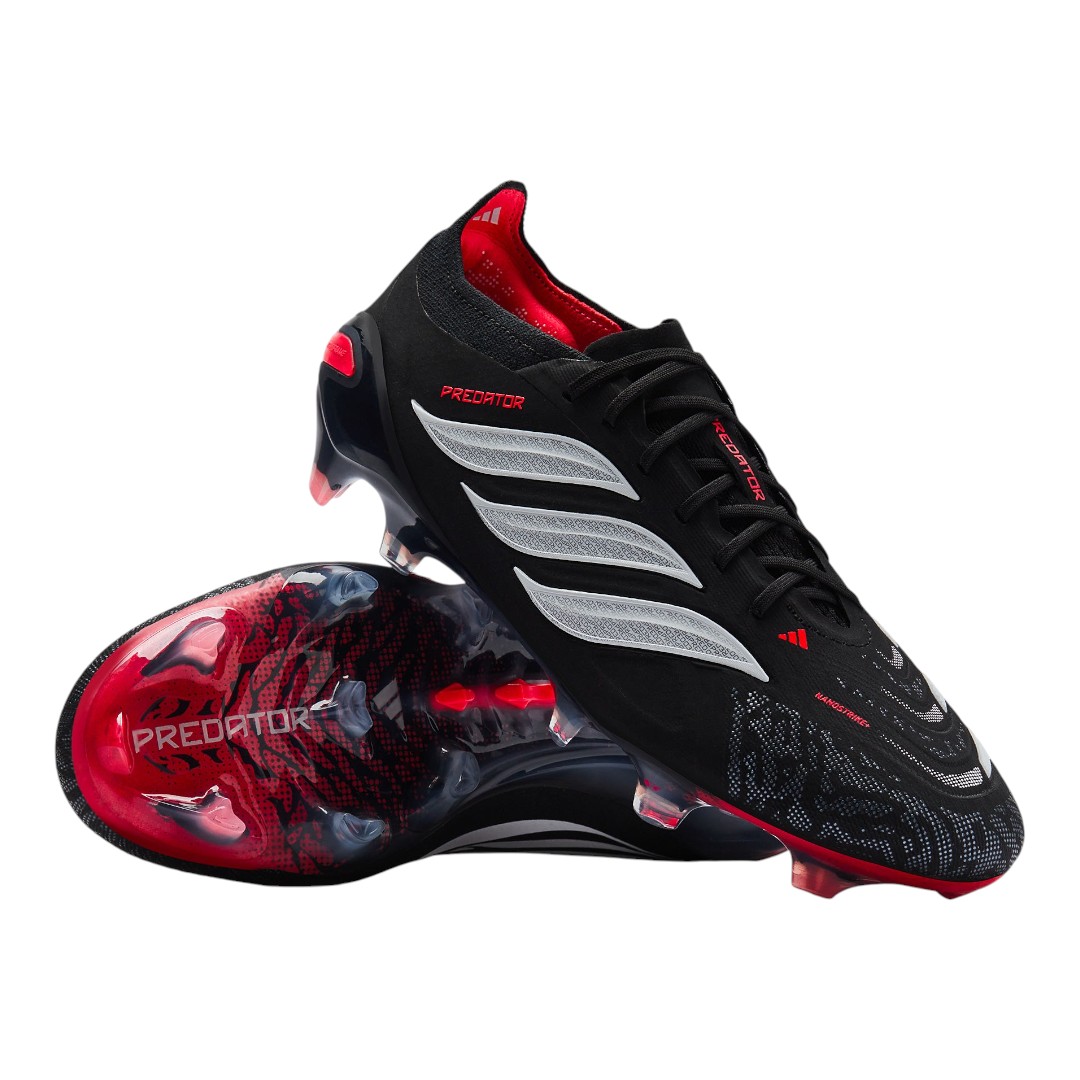 Predator Elite FG - Black/White/Red