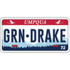 STICKER LICENSE PLATE ID GRN DRAKE