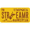STICKER LICENSE PLATE WY STRMR
