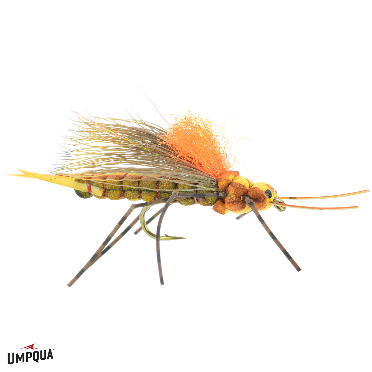 Salmon 6 x Fluttering Stone Stonefly Dry Fly Fishing Flies For Trout Bass 