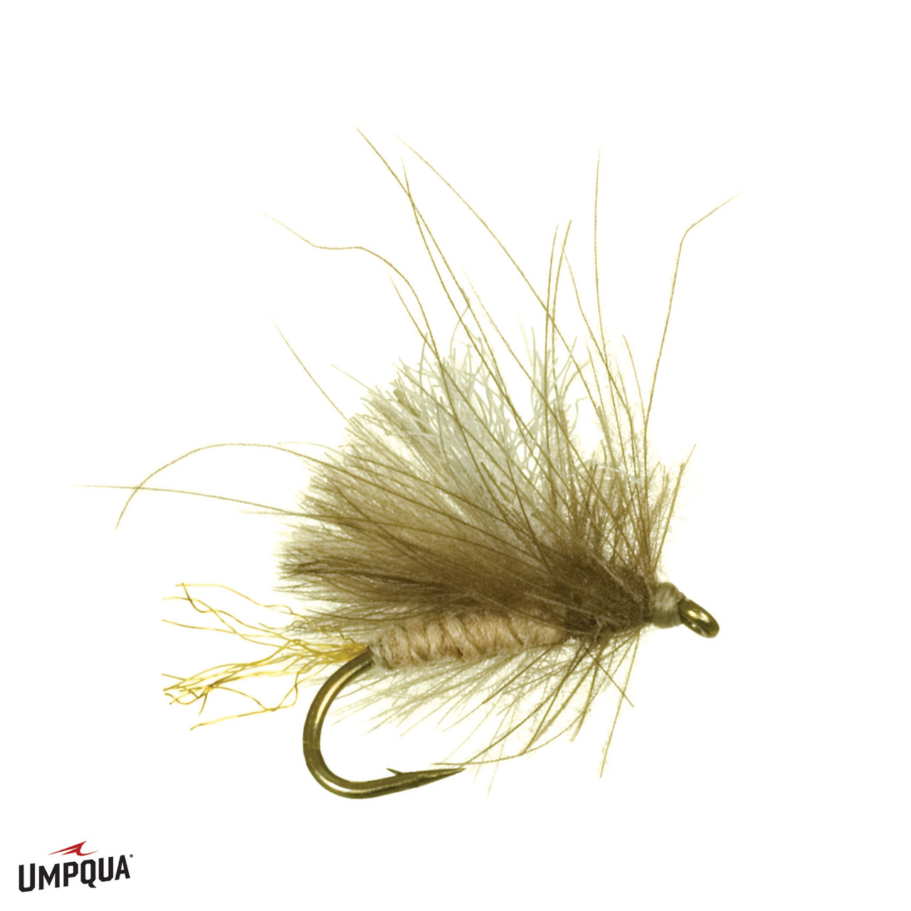 Barbless CDC Olive Caddis Dry Fly - Trout Fly Fishing Flies