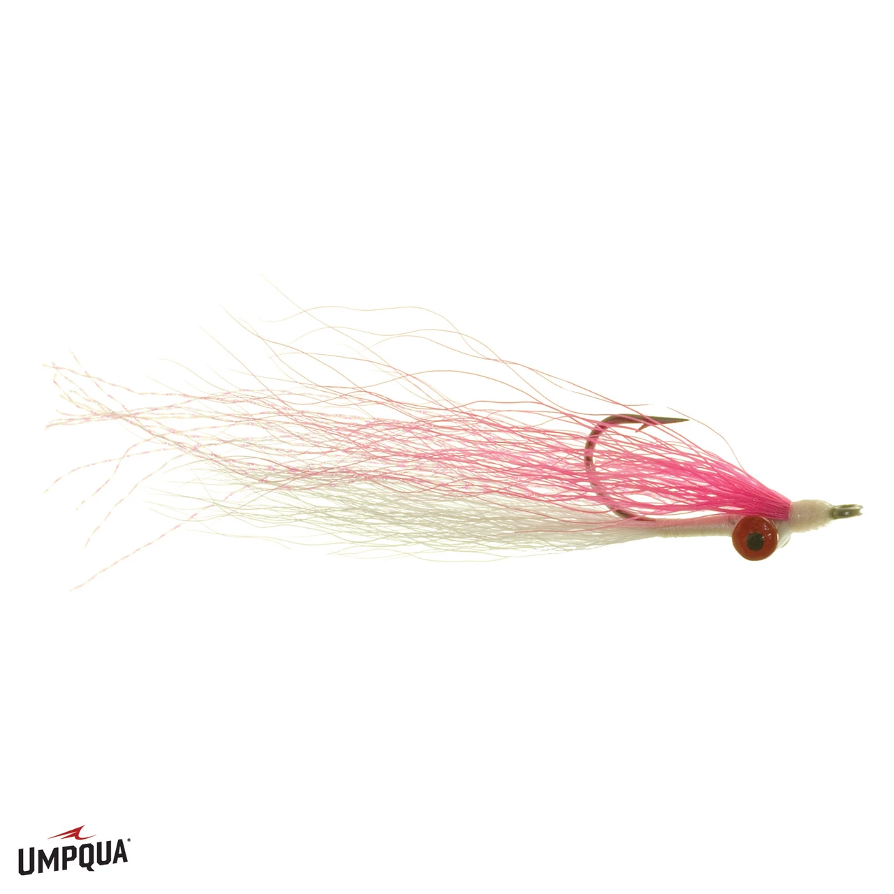 Mouche De Pêche Umpqua Clouser Minnow - Taille 6 - Couleur Blanche - Neuf Sous Carte - Pour Truite, Bar, Etc.