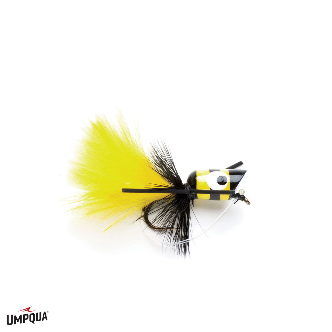 Wild Water Fly Fishing Concave Face Mini Panfish Popper Qty. 4 for Panfish  & Small bass