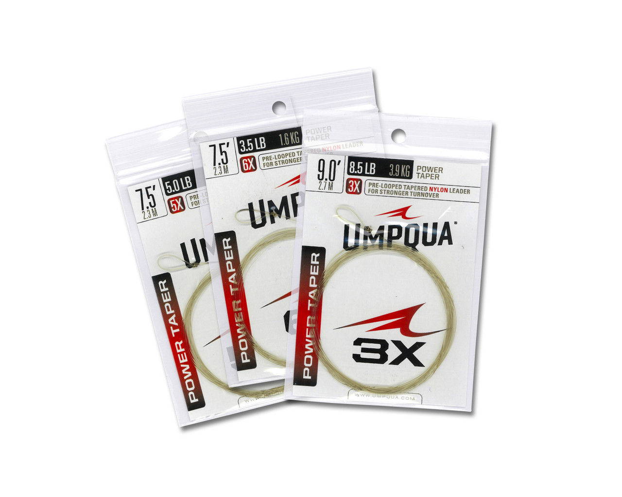 Umpqua Perform x Trout Leader - 3 Pack 7.5ft / 5X