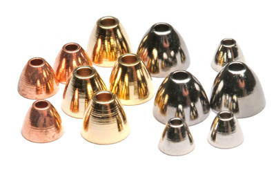 BRASS FLY TYING CONEHEADS COPPER 4 MM 5/32 100 COUNT