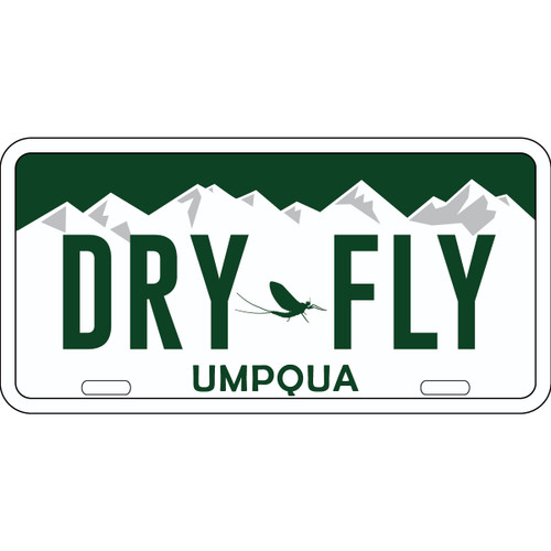 STICKER LICENSE PLATE CO DRY FLY
