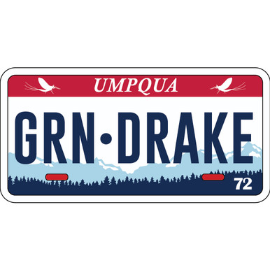 STICKER LICENSE PLATE ID GRN DRAKE - Umpqua Feather Merchants