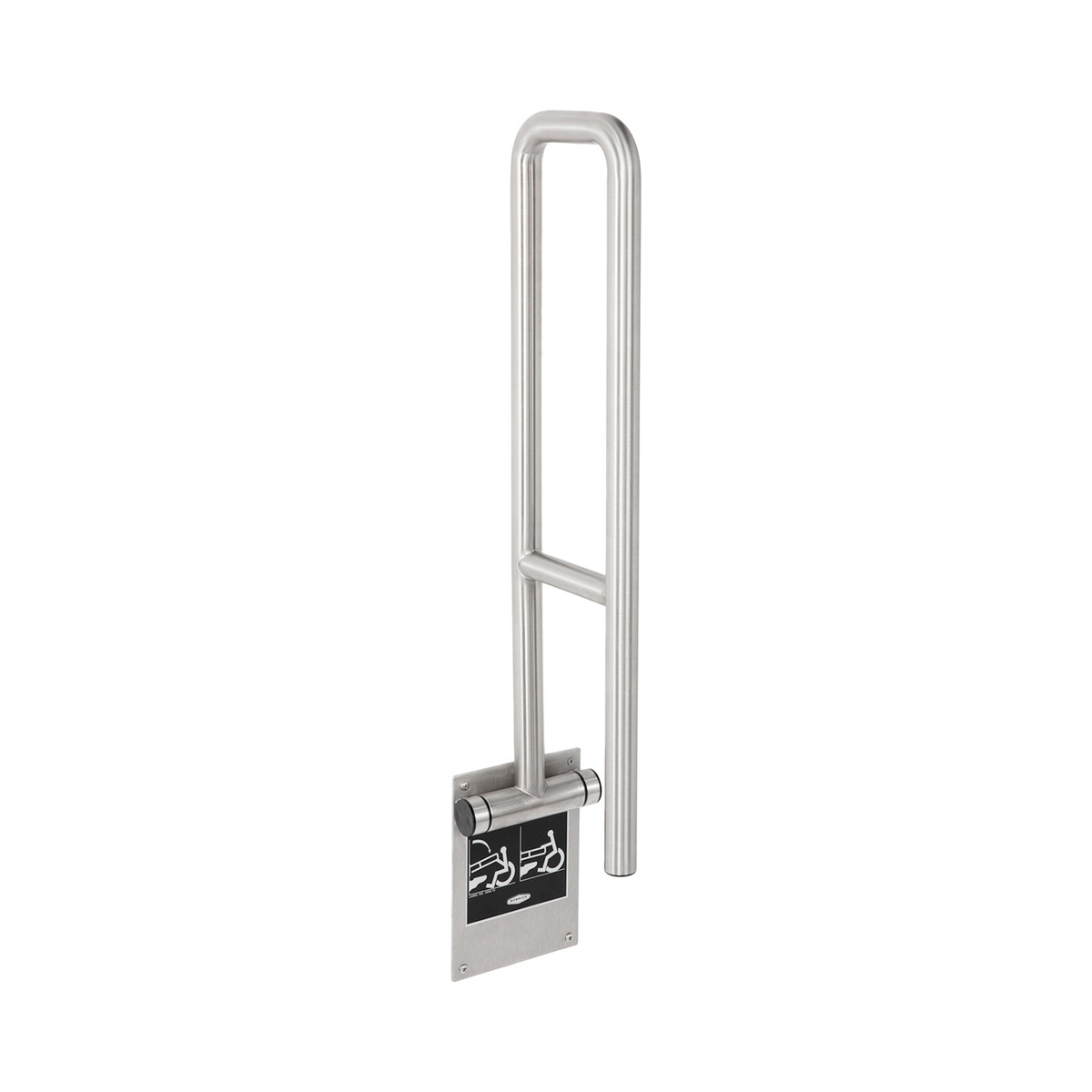 Bobrick B-4998 Swing-Up Grab Bar, Satin Finish — Peened